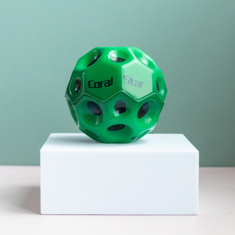 Genuine best-selling elastic balls, Kneading Fun stress-relieving toys, solid foam balls, high-elasticity multi-hole balls, pu colorful stress-relieving balls details Picture