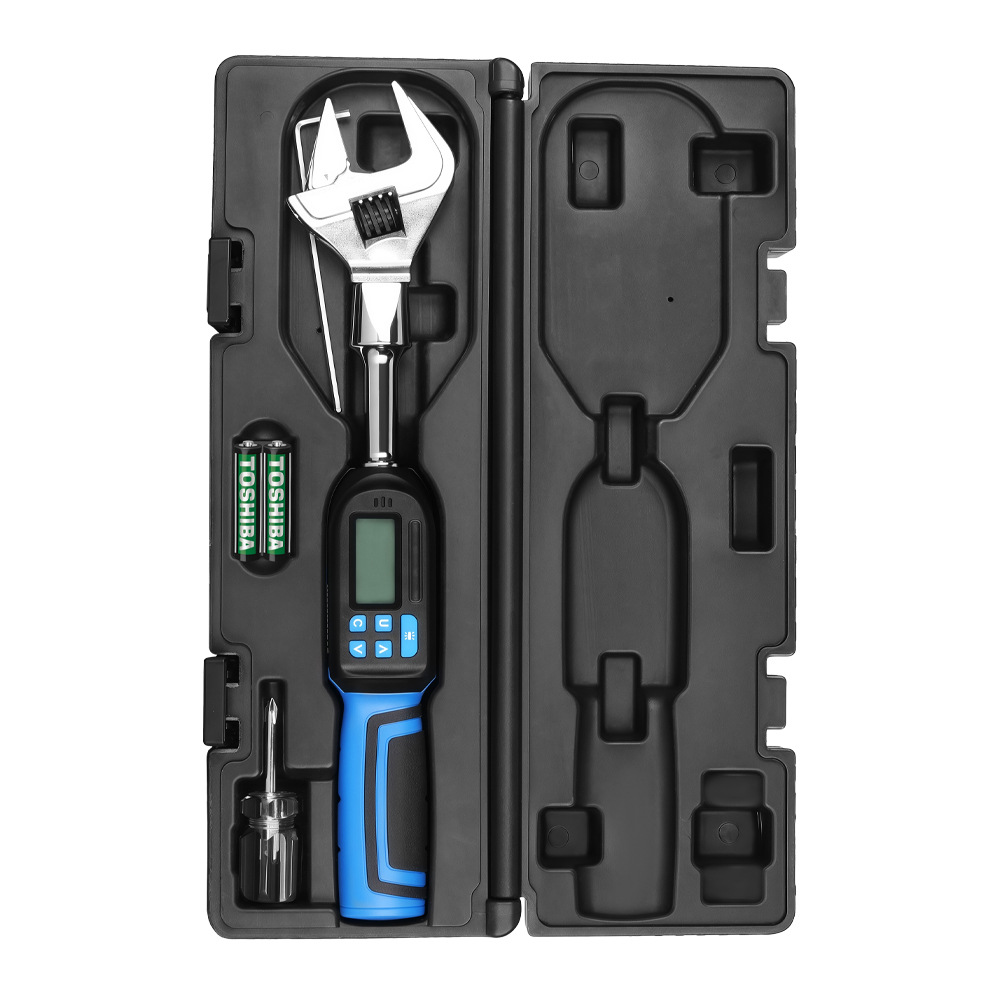 【±2% high precision 】 Interchangeable head digital torque wrench, preset torque ratchet wrench with four-mode conversion Item Picture