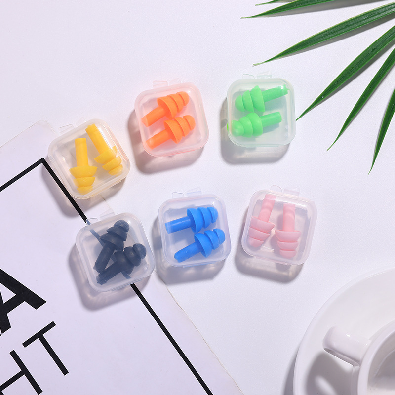 Wireless silicone Christmas tree soundproof earplugs 1270 noise-reducing sleep plugs Industrial bullet-type waterproof swimming earplugs Application Scenario