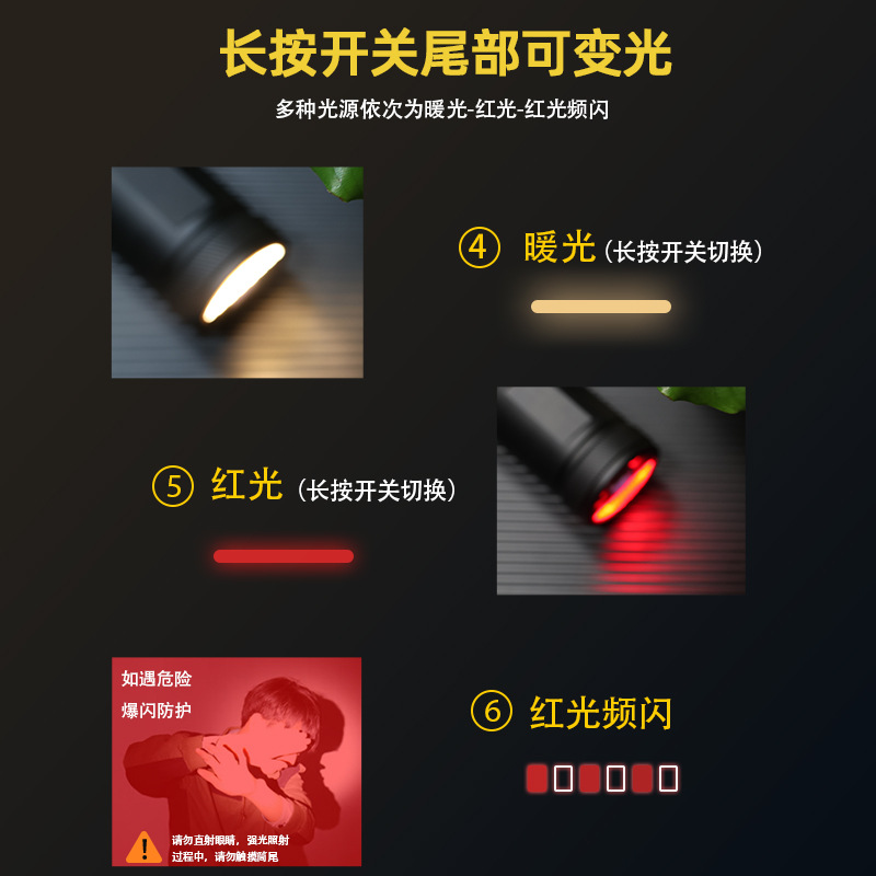 1号干电池手电筒/手电筒/手提灯探照灯/g40/小手电筒细节图