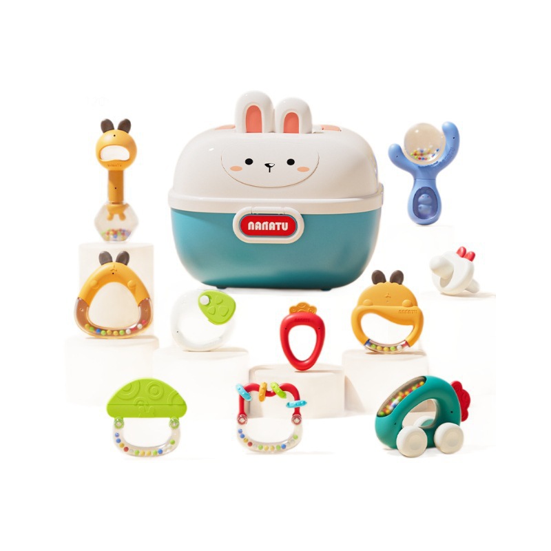 婴儿礼物百天宝宝满月礼盒0-3个月新生儿用品0-1岁见面礼早教玩具白底实物图