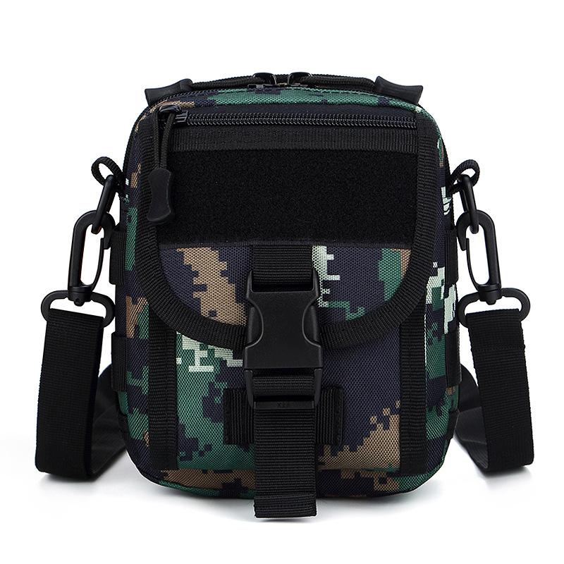 Wholesale of outdoor sports small shoulder bags, multi-purpose large screen mobile phone bags, men's single-shoulder crossbody bags, camouflage tactical waist bags