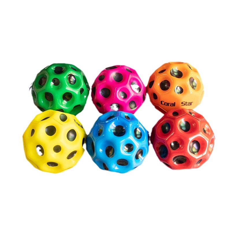 Genuine best-selling elastic balls, Kneading Fun stress-relieving toys, solid foam balls, high-elasticity multi-hole balls, pu colorful stress-relieving balls Item Picture