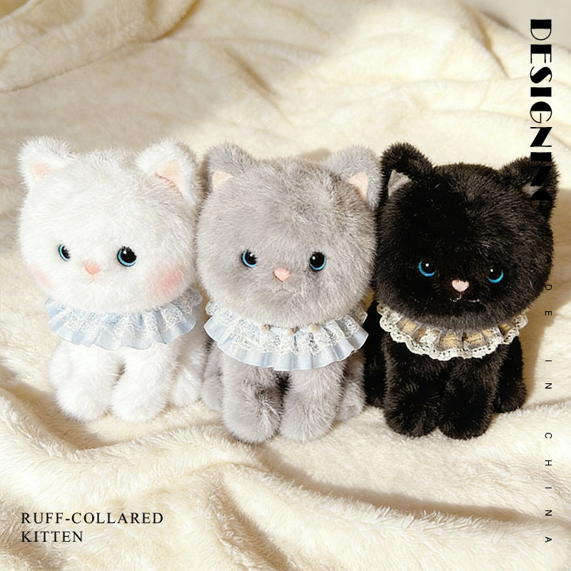 Transfronterizo bella gato encaje gato lindo peluche bonecos muñeca pacificador muñeca regalo de cumpleaños para niños Specification image
