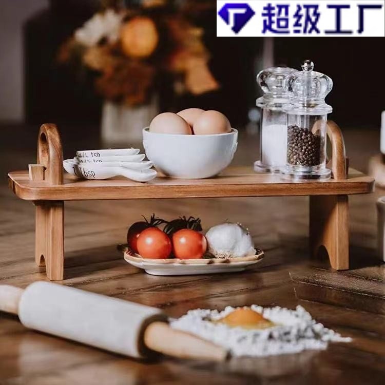 厨房砧板菜板酒店上菜板木制餐盘家居装饰装饰柜台架木制餐盘