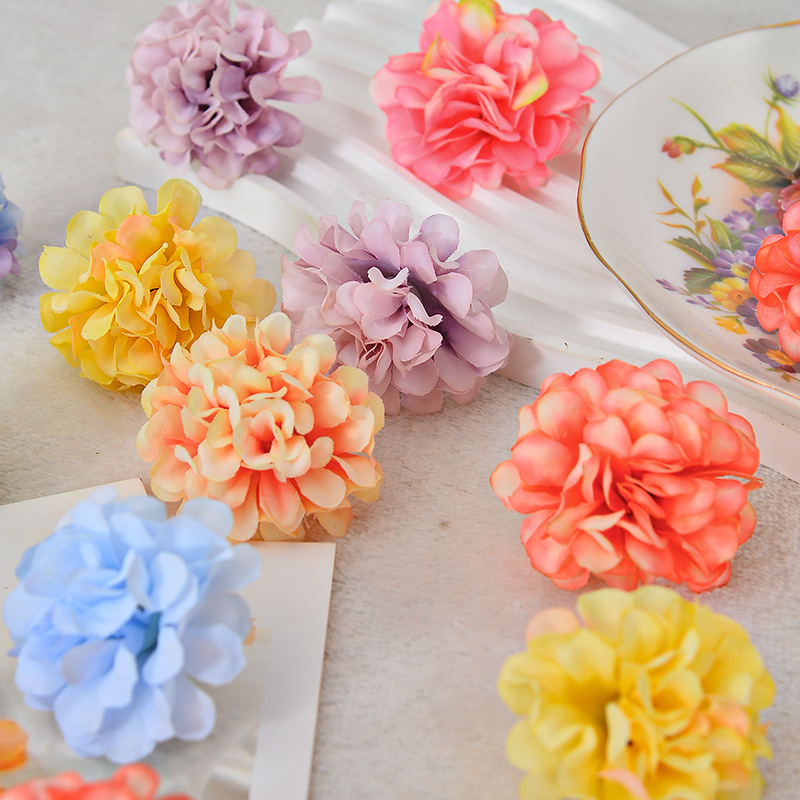 Simulated diy materials: flower head, bachelor's hat, Hanfu, dandelion, flower head, hair accessory, ping-pong ball, chrysanthemum head, simulated flowers
