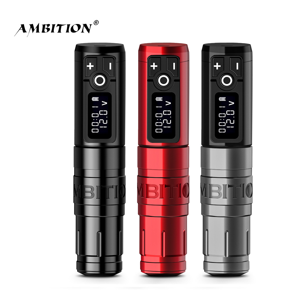 shanilak  巨浪暴风亮面充电纹身笔2400毫安便携带刺青纹绣美妆工具