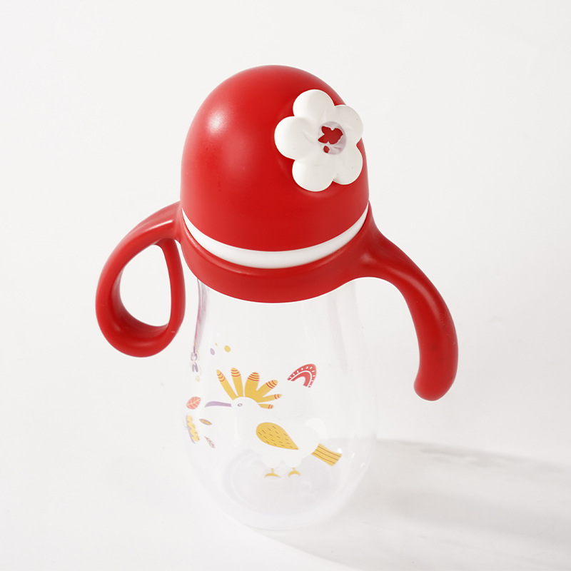 Infant PP baby bottle, anti-drop and anti-swelling, wide-mouth imitation breast milk with handle, direct supply from the manufacturer Application Scenario