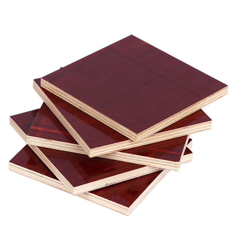 Phenolic glue mirror surface plywood, red board, pine wood building formwork manufacturer, free shipping wholesale Item Picture