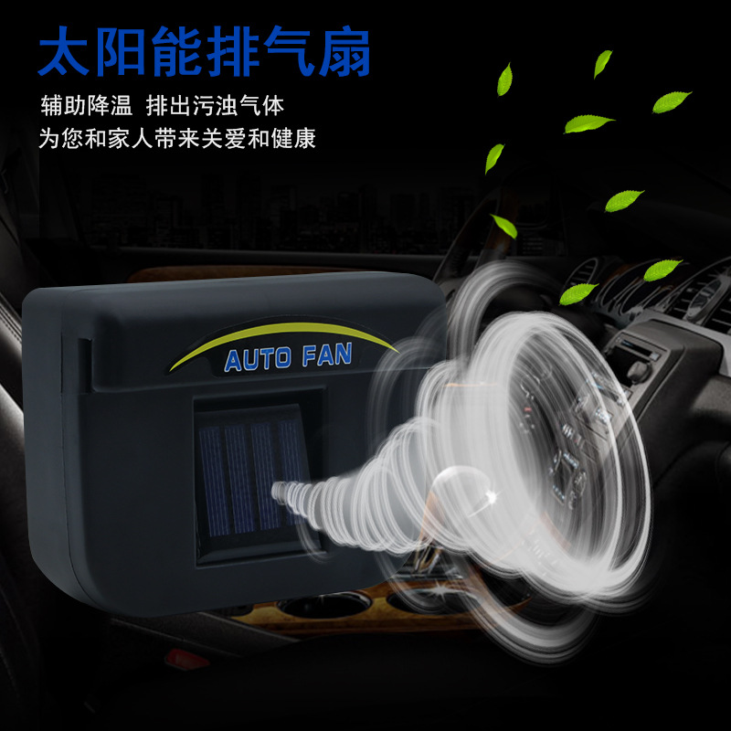New solar-powered car cooling wonder, interior exhaust fan, air circulation exhaust fan, car ventilation fan Application Scenario