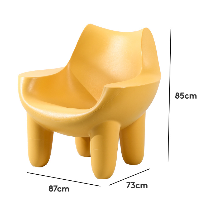 Star Single sofa, casual single chair, designer sofa chair, wabi-sabi cream style, lazy living room, Internet celebrity, balcony elephant chair Item Picture