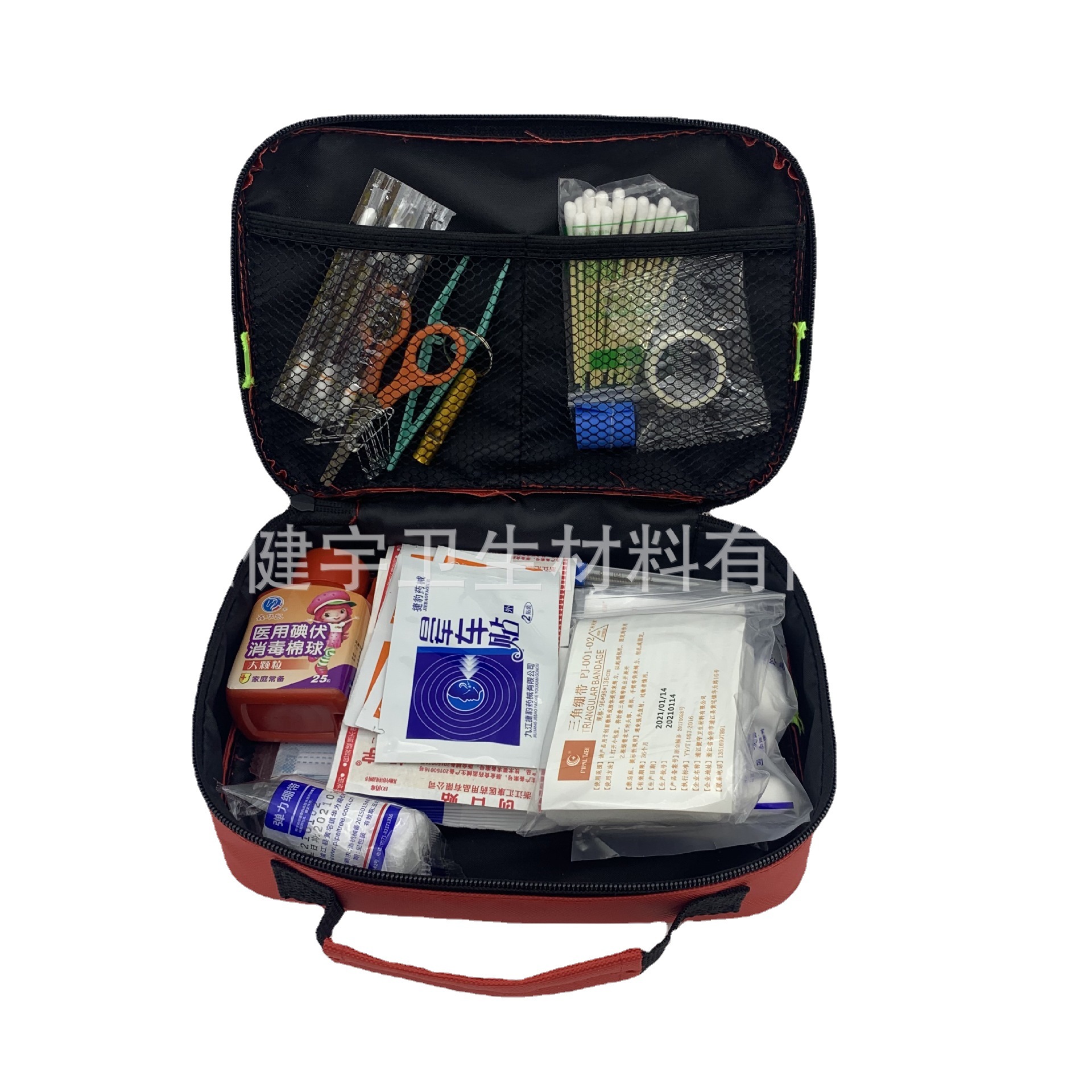 Protective health kits, portable home medicine kits, vehicle-mounted Red Cross outdoor care kits, emergency rescue kits Item Picture