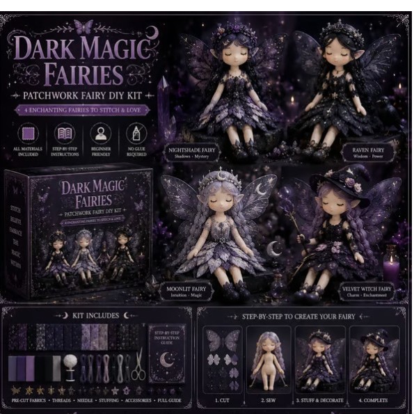 Cross-border Fairy Patchwork DIY Collection DIY Patchwork Fairy Set Fairy Series Application Scenario