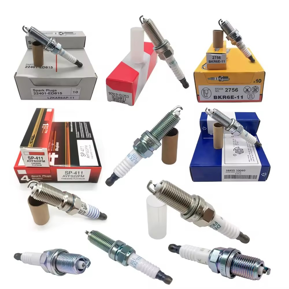 Order link, sample development, drawing development, original genuine standard automotive and motorcycle spark plugs, nickel-copper alloy, iridium and platinum