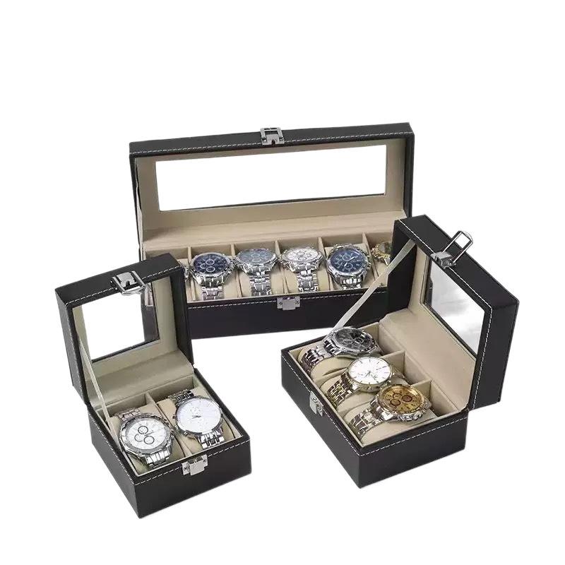 Cartoon PU leather watch storage box packaging gift box decoration universal type Item Picture