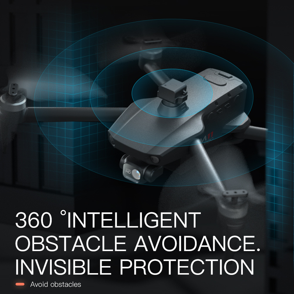 跨境新款M11避障无人机三轴云台高清双摄航拍超清GPS定位飞行器