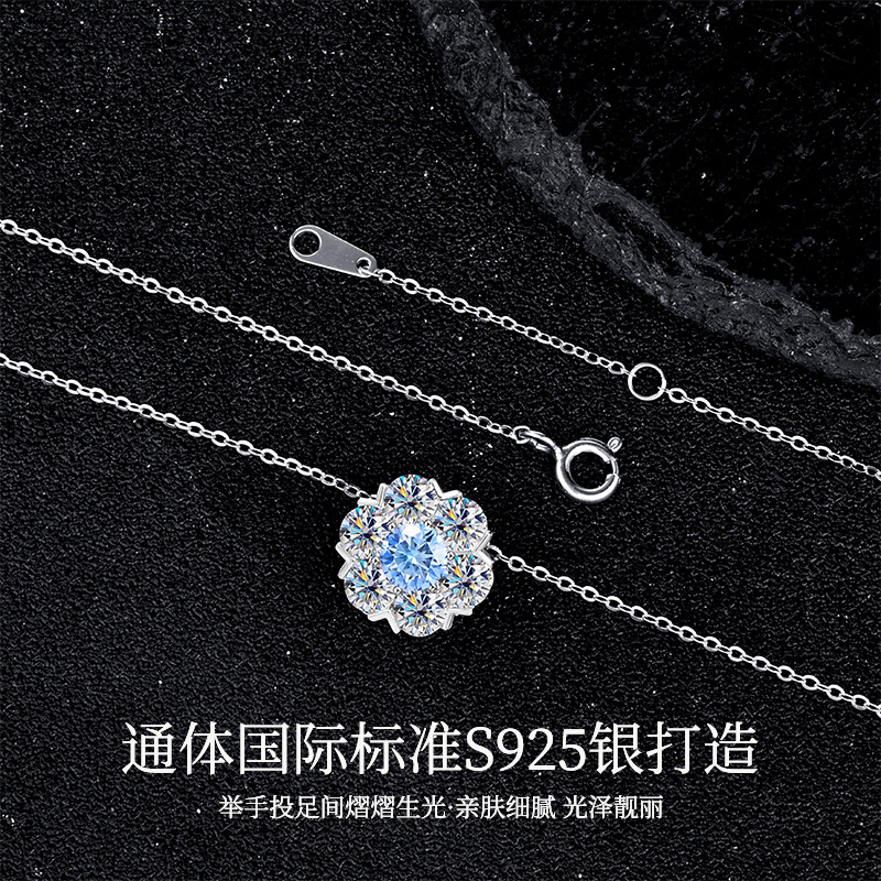 银饰/项链/金色链子/珍珠/梵克雅宝单花项链产品图