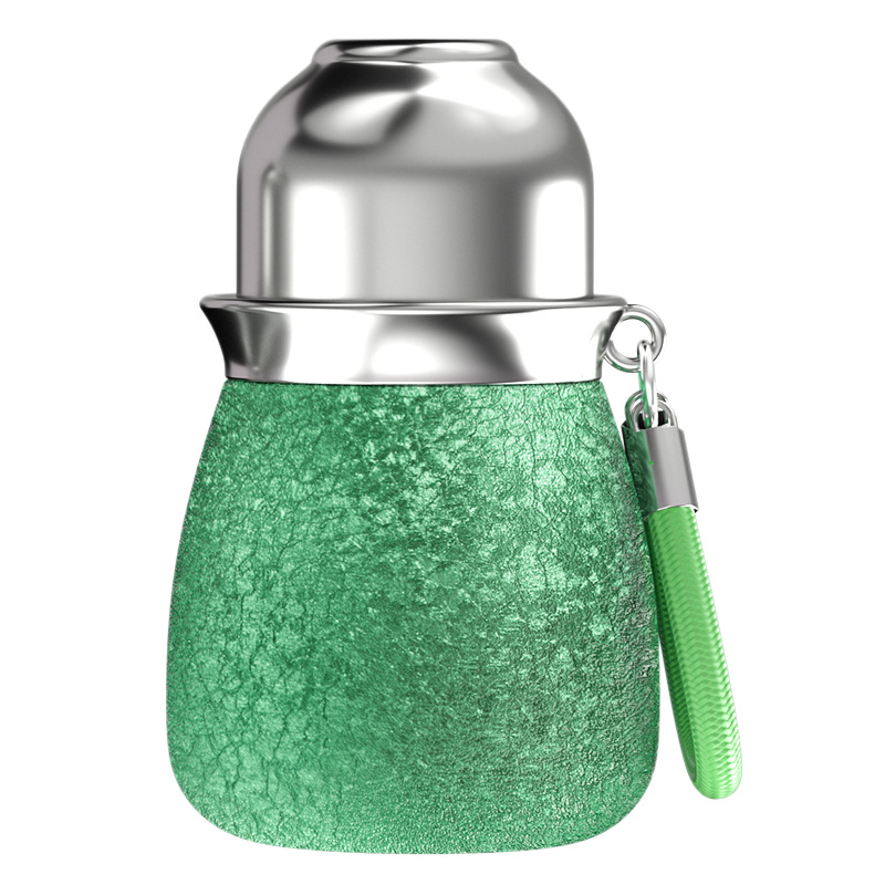 新款覆钛葫芦保温杯新款小巧泡茶便携茶具户外男女高档轻奢迷你水白底实物图