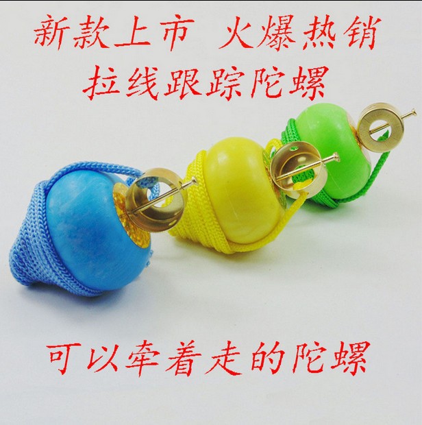 Wholesale of 2019 new style swing rope gyroscope, pull rope gyroscope, traditional nostalgic pull rope gyroscope, children's street toys Specification image