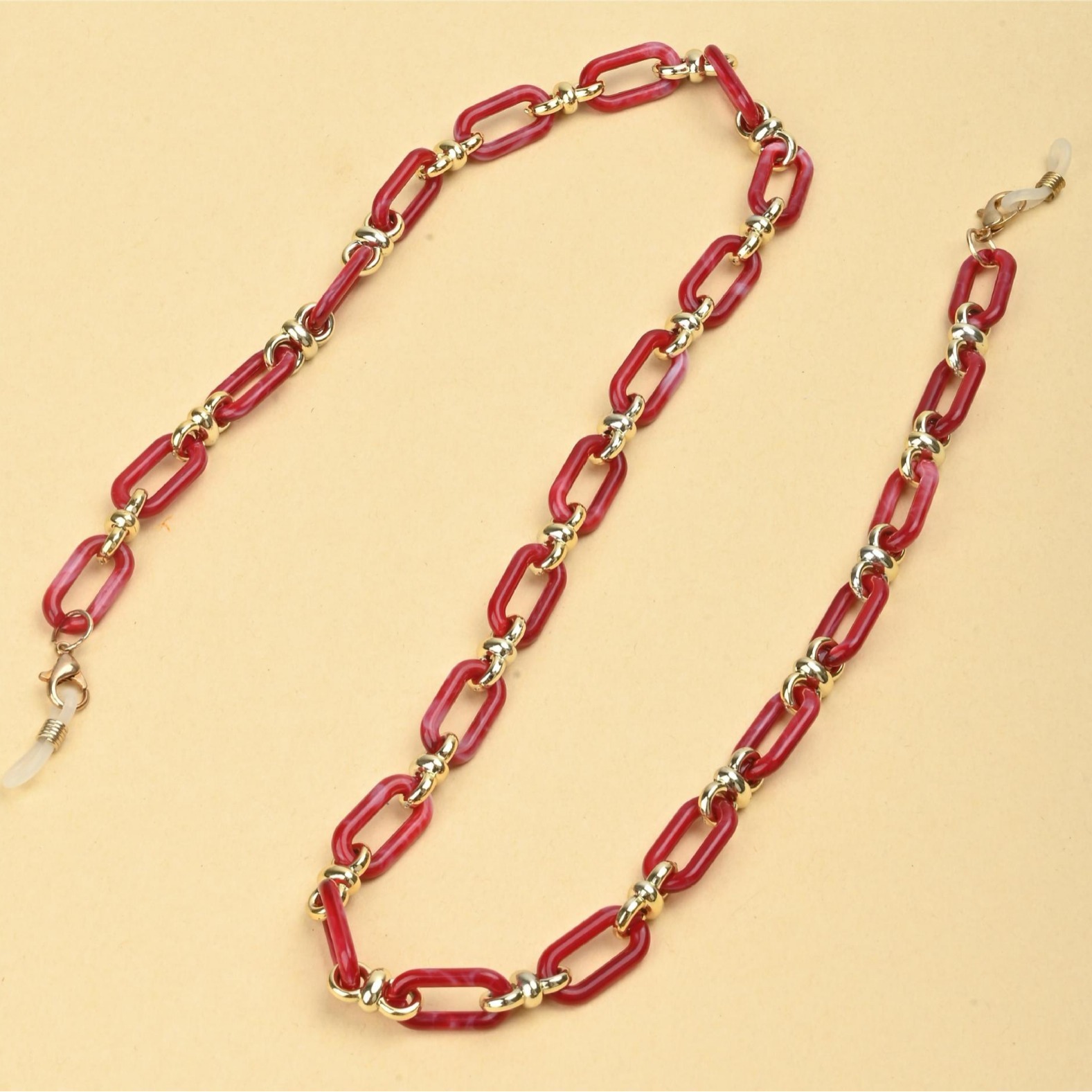 Wholesale of new acrylic eyeglass chains, extension chains, dual-purpose anti-loss necklaces, and acrylic eyeglass mask chains for foreign trade Specification image