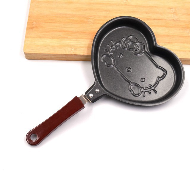 cartoonegg'span Cartoon mini Frying pan, animal heart egg frying pan, non-stick pan, 18cm Specification image