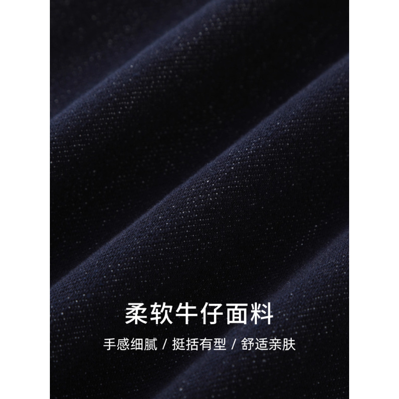 Denim blue wide-leg jeans for women's autumn 2025 new style, versatile, fashionable, simple and slimming, commuting trendy straight-leg pants Application Scenario