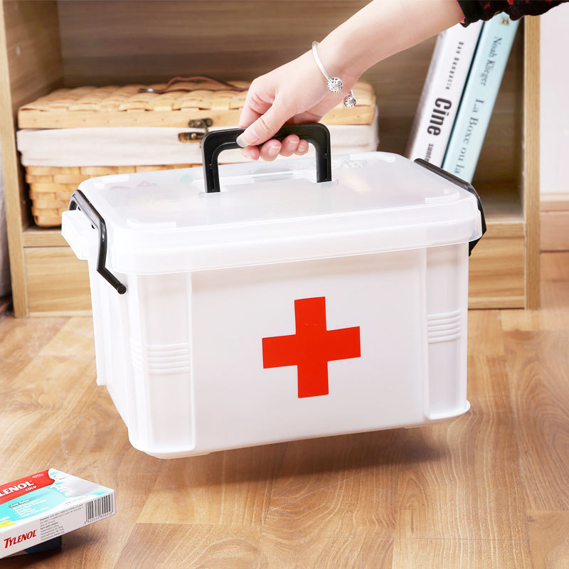 Large household medicine box, multi-layer medicine storage box, first aid box, small family medicine box for children, health care box full figure