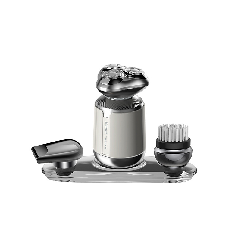 kemei cross border electric razor waterproof barbeer knife multifunción 3 en 1 set de afeitador magnético Item Picture