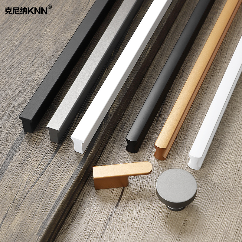 特价 柜门把手金色轻奢现代简约黑色抽屉柜子橱柜衣柜长拉手白色产品图