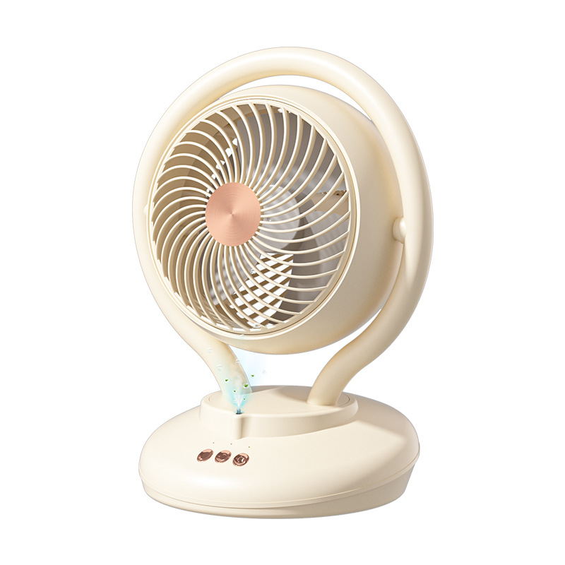风扇/小风扇带底座/小风扇/手持风扇/风扇学生挂脖户外白底实物图