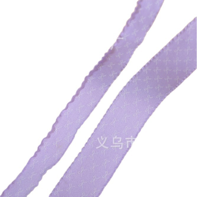 Korean tie 2.5cm wave edge lazo cinta diy regalo ramo de flores envoltura de regalo cinta de satén material de la cinta de ropa Item Picture