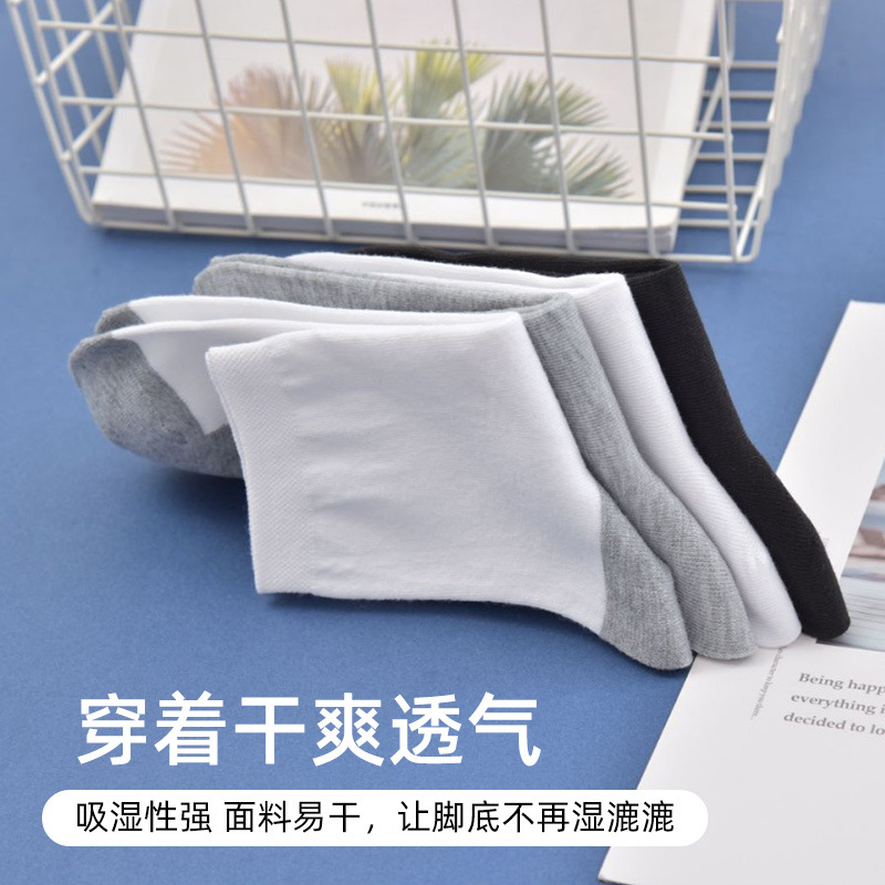 Men's mid-calf socks, sweat-absorbing, breathable and odor-proof, all-season, spring, summer and winter long socks, black socks, cotton business socks, boat socks, short socks, student socks, street stall socks, one-piece consignment Application Scenario