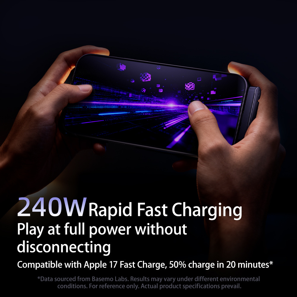 【 Brand Direct Sales 】 The Beimo 240W stand data cable is suitable for charging Apple 17, Huawei tablets and mobile games details Picture