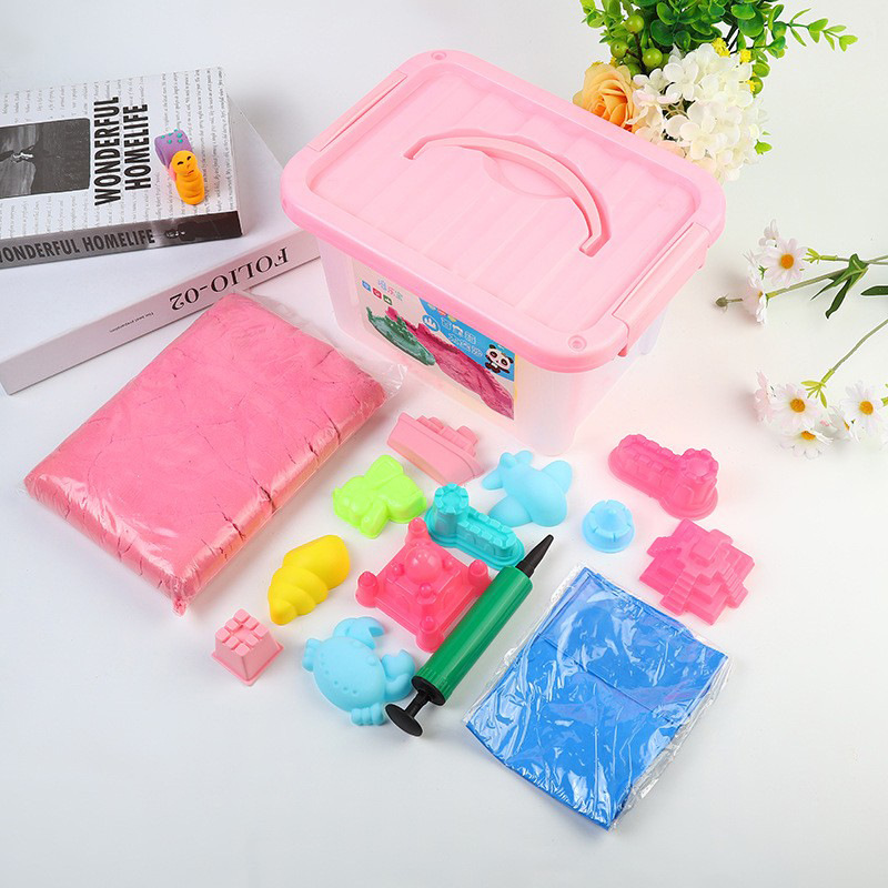Original manufacturer's cotton sand toy set, DIY children's handmade clay and sand bucket in stock