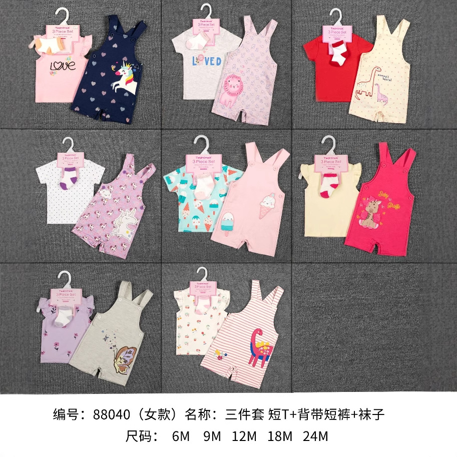 2025 New Style Boys' Class A infant Set, short-sleeved overalls, two-piece set, autumn and winter bestseller children's clothing wholesale details Picture