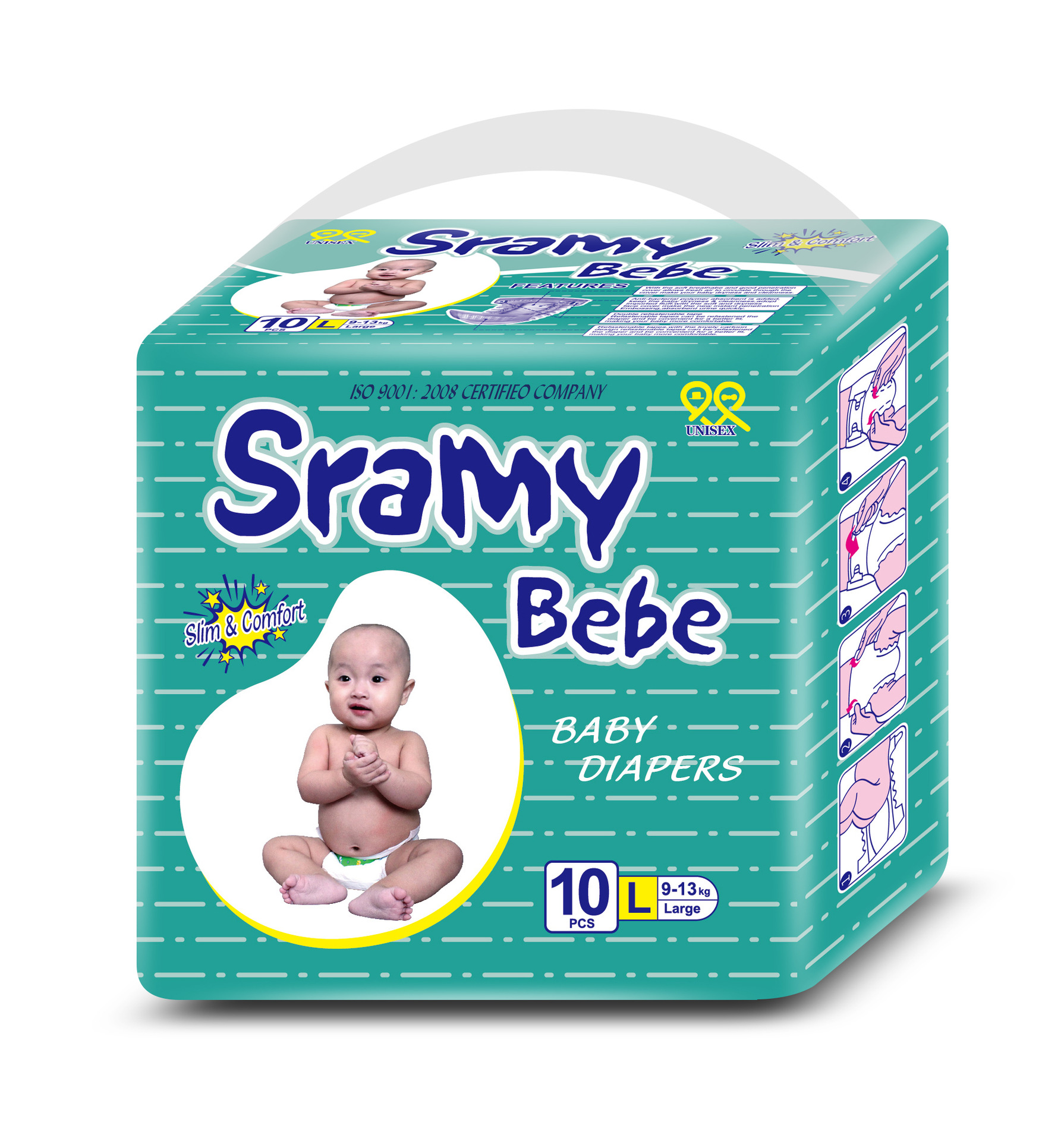 外贸出口南美洲非洲中东婴儿纸尿裤尿不湿裤尿布湿厂家