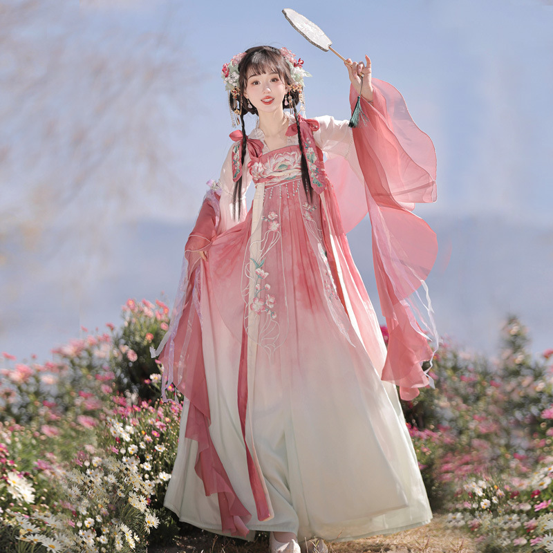 Chinese trend Ming-style performance Hanfu women's long-sleeved Chinese-style leftover armor and clothing Item Picture