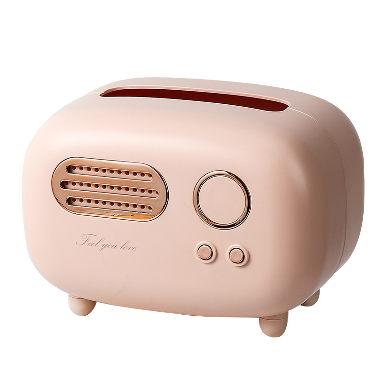 Creative tissue box, living room light luxury home dining room paper box, remote control coffee table storage box, cute girl tissue box Item Picture