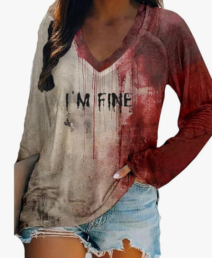 Cross-border e-commerce Amazon printed color cotton T-shirt for women's top in foreign trade Item Picture