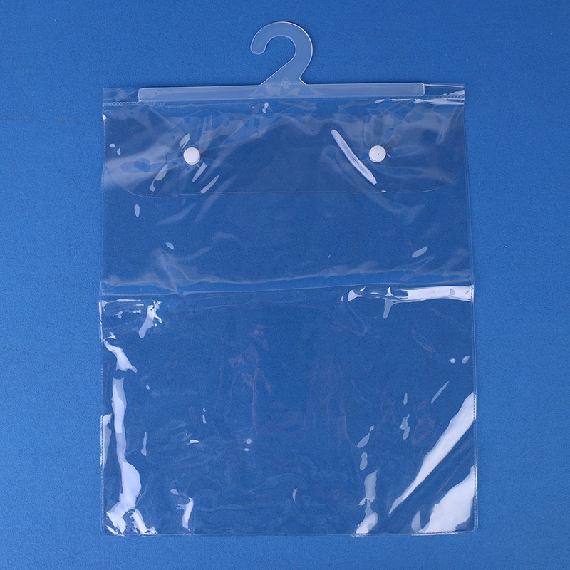 Source factory PVC hook bags, PVC cosmetic bags, PVC cosmetic bags, PVC clothing bags, packaging bags, customized transparent bags details Picture