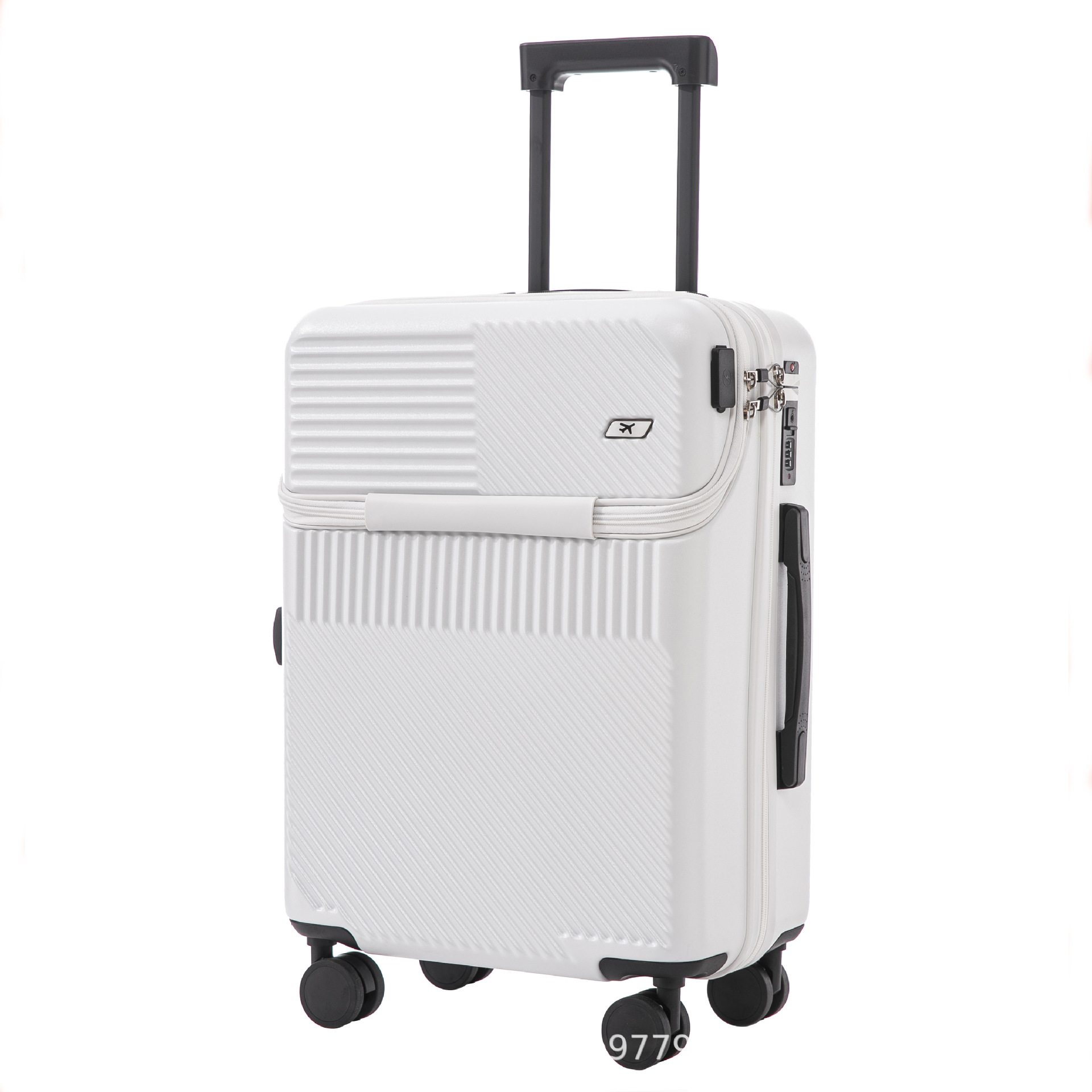Suitcase 2025 New model multi-functional large-capacity front opening silent swivel wheel boarding password box, trolley case for women Item Picture
