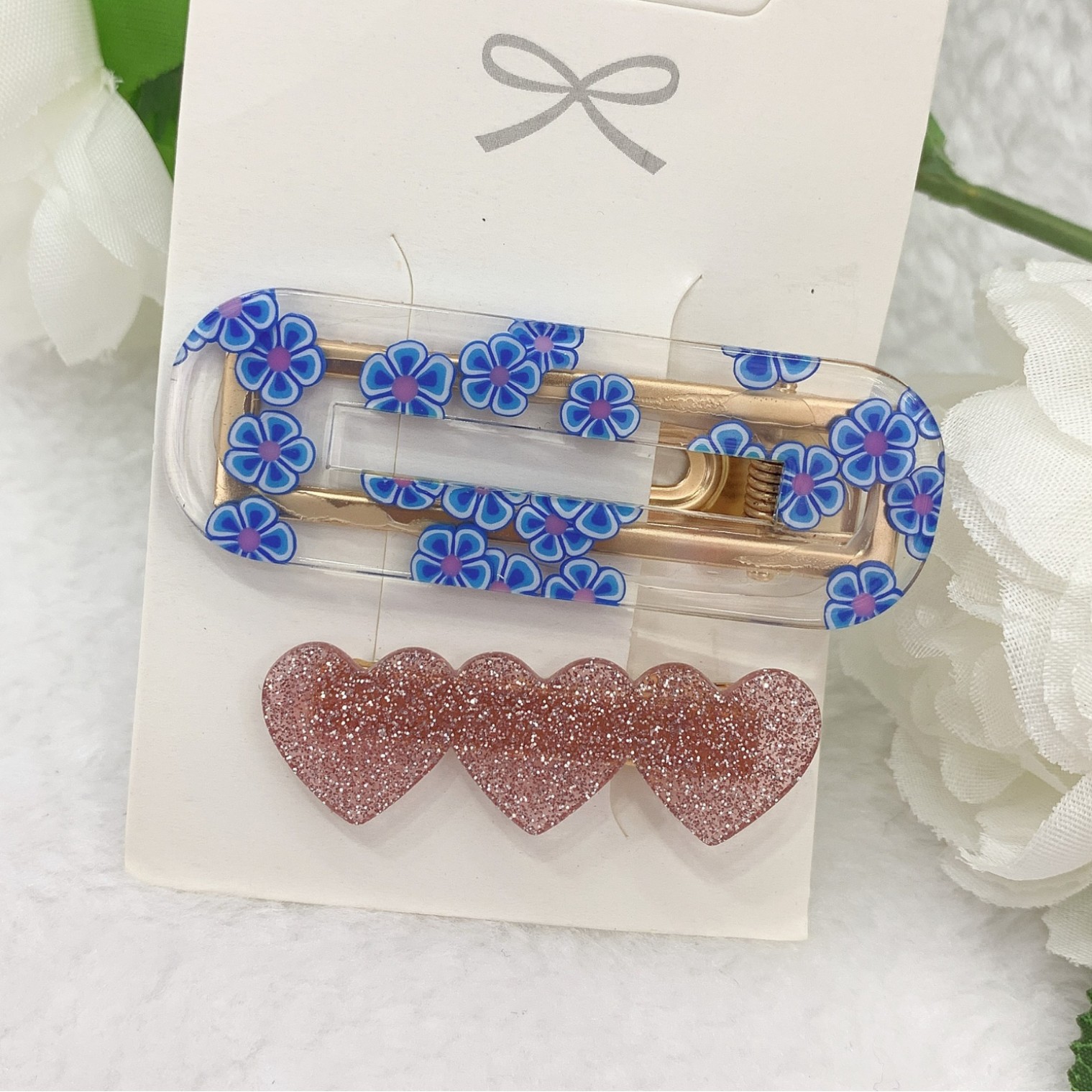 发夹/鲨鱼夹/新年红色发夹/鸭嘴夹/抓夹细节图