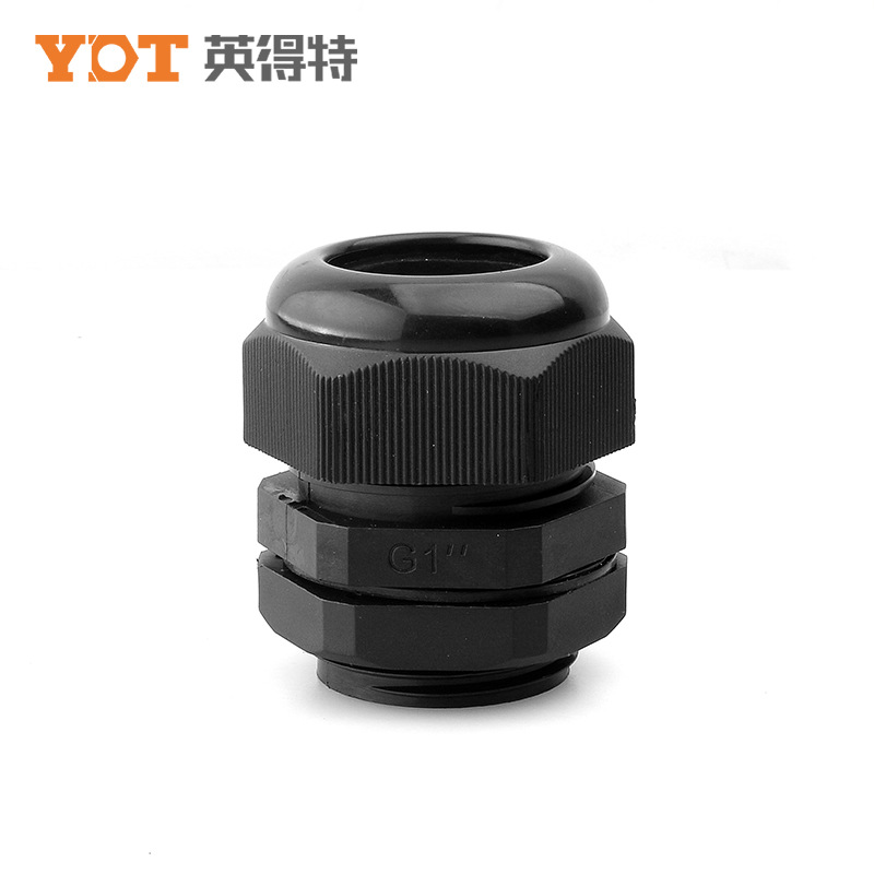 Yingdete G-type environmentally friendly nylon cable waterproof joint, plastic cable fixing head, plastic waterproof joint connection. details Picture