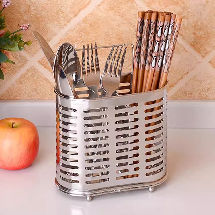 304 stainless steel chopstick holder wall-mounted kitchen chopstick storage box, chopstick cage, high-end new household chopsticks qxq Application Scenario
