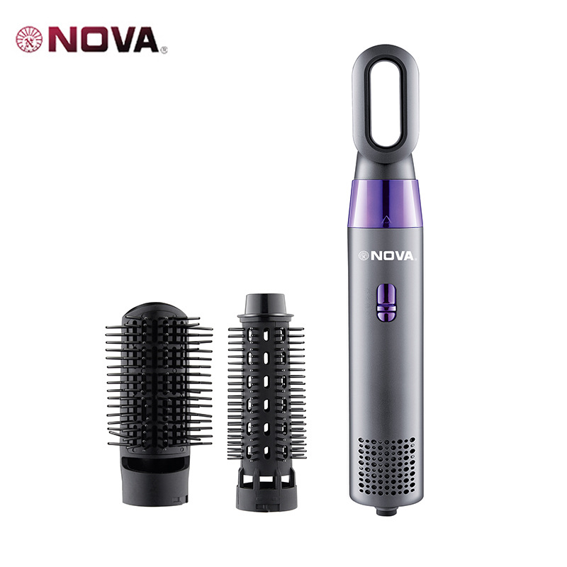 NOVA NV-7513 Cross-border New Three-in-one Hair Dryer Comb Non-Damaging Hair Set Multi-functional Hair styling Hair dryer Hot Air comb Specification image
