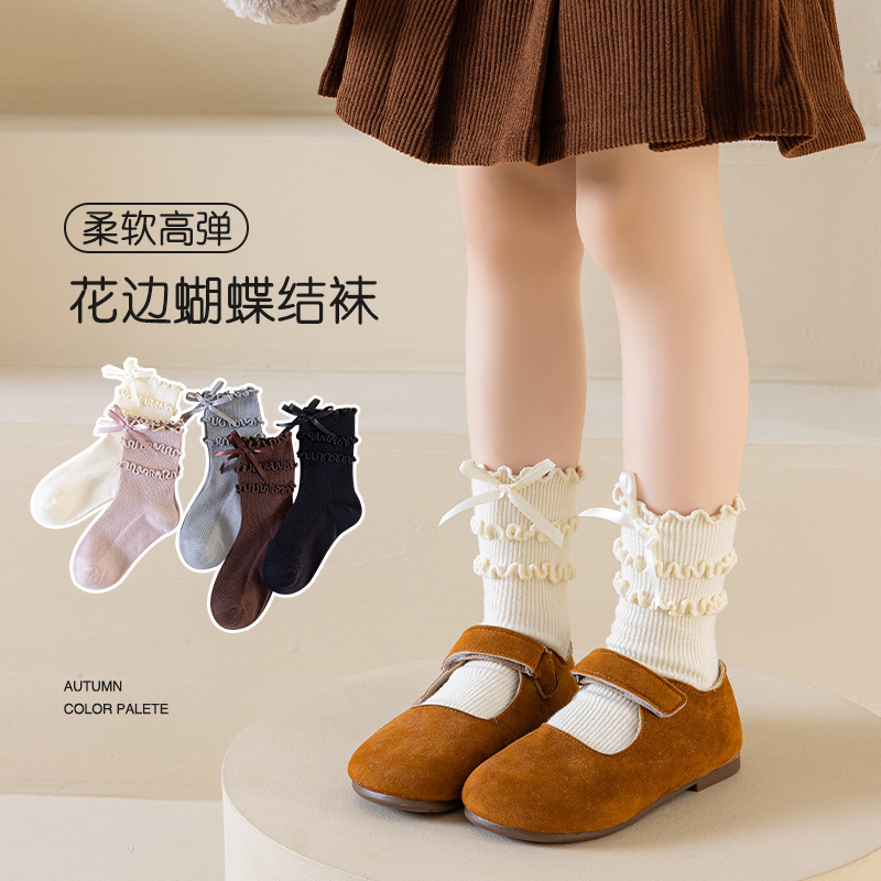 儿童丝袜/儿童连裤袜/袜子儿童/袜子宝宝过膝卡通/无骨袜男童冬季产品图