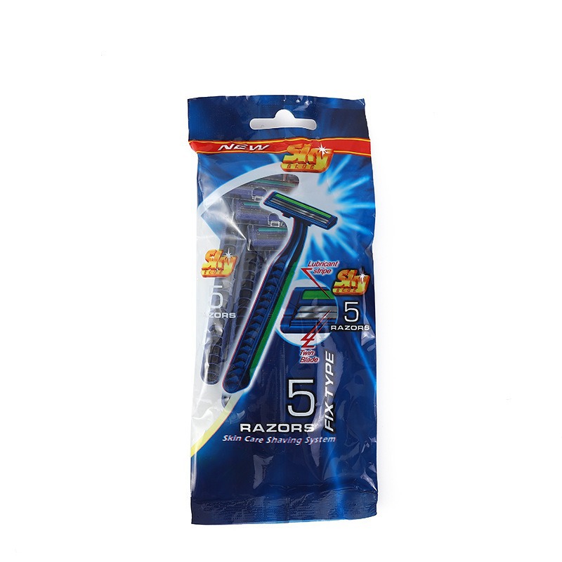 现货一次性手动刮胡刀酒店剃须刀两层不锈钢刀片 剃须刀 男士