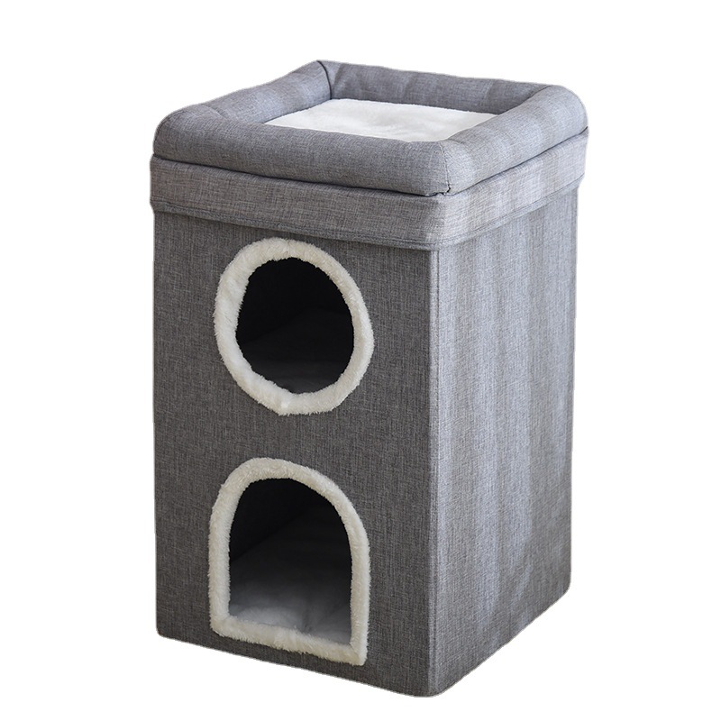 Multi-functional pet cat bed, cat climbing frame, cat scratch board, mat combination, pet supplies set, durable, comfortable, relaxing and entertaining Item Picture
