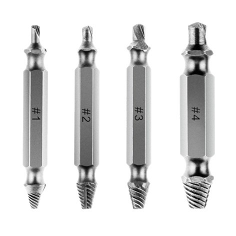 Cross-border high-speed steel remover, double-head screw stripped thread removal tool, S2 screwdriver, screwdriver head, broken wire set Item Picture