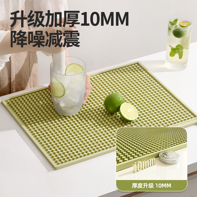 亚马逊爆款咖啡机硅胶垫吧台沥水垫咖啡压粉保护垫餐桌隔热硅胶垫